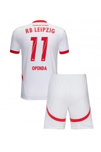 RB Leipzig Lois Openda #11 Babytruitje Thuis tenue Kind 2024-25 Korte Mouw (+ Korte broeken)